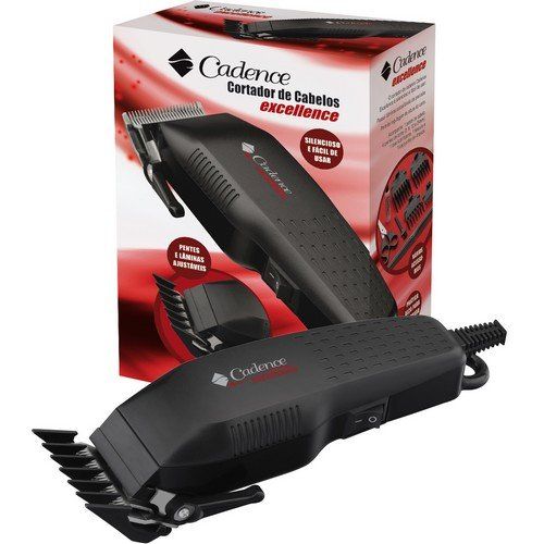 Máquina de Cortar Cabelo Excellence CAB172 Preta 127V CADENC