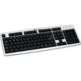 Teclado Standard ABNT2 PS2 Preto/Prata SK101SV FORTREK