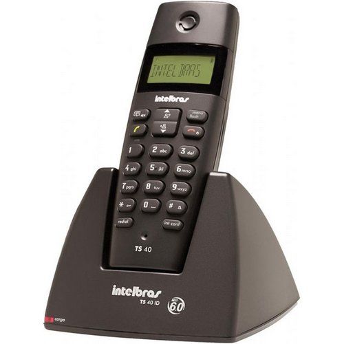 Telefone S/Fio Dect 6.0 1,9GHz TS40 ID Preto INTELBRAS